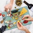 thumbnail image 4 of Graduation Cutting Board, Hipster Giraffe Animal Glasses and Cap Geek Student in, Decorative Tempered Glass Cutting and Serving Board, Large Size, Multicolor, by Ambesonne, 4 of 5