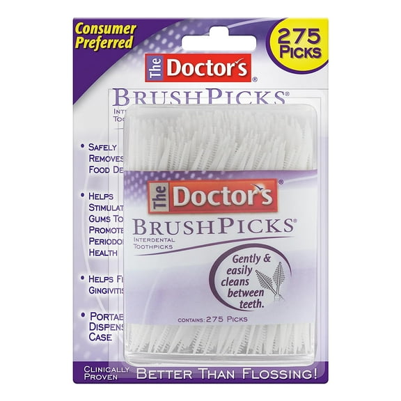 The Doctor's BrushPicks Interdental Toothpicks, 275 Picks