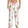 thumbnail image 2 of Kdxio Funny Little Pigs Print Men's Sleep Pajama Pant Lounge Pants with Pockets, 2 of 8
