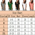 thumbnail image 2 of Women V Neck T Shirts Short Sleeve Loose Tee Pullover Casual Summer Blouse Tops, 2 of 6