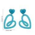 thumbnail image 3 of Eoozwa 2 Packs Valentine's Day Heart Earrings for Women Sparkly Acrylic Dangle Earrings Romantic Gift Idea Party Accessories Cute Love Jewelry, 3 of 6