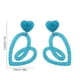 thumbnail image 3 of Pendientes de corazón de tinta rosa para San Valentín, pendientes huecos de Europa y Estados Unidos, pendientes coreanos sencillos, pendientes de oreja, pendientes de amor acrílicos para mujer., 3 of 6