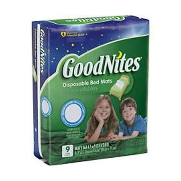 Goodnites Bed Mats, 30" X 36" Part No. 32519 (9/package)