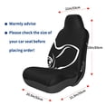 thumbnail image 3 of Lsque French Bulldog Pattern Car Seat Covers for Front Seats , Waterproof Seat Covers for Cars, Sporty Front Seat Covers,Car Seat Cover Protector Front Seats, 3 of 5