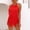 Red, variant on Daiosportswear Women'S Fringe Halter Waist Tie Back Sleeveless Romper Jumpsuit Playsuits,Shorts for Women