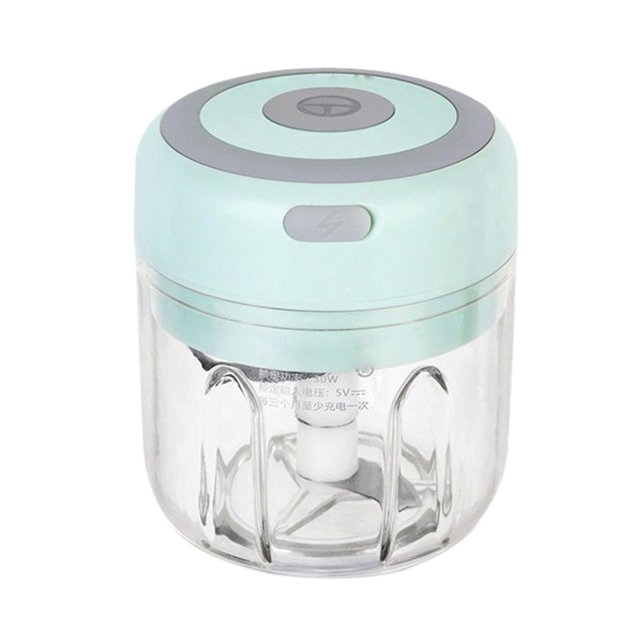 Kearding Triturador de ajos eléctrico portátil de 3,7 V con carga USB, rebanador de acero inoxidable, picador, casa interior, cocina, pimienta, Cocina y Comedor Verde Kearding HA059907-02B