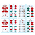 thumbnail image 1 of Envolturas de uñas navideñas, pegatinas de uñas de gel lindas, manicura autoadhesiva, 1 of 5