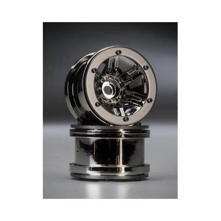 AX8095 2.2 Rocksters Beadlock Blk Chrm Multi-Colored