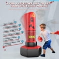 thumbnail image 3 of Saco de boxeo inflable ODOSOLA 170 cm para niños de 4 a 12 años, rojo, 3 of 7