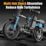 AZHAR 1200W Foldable Electric Bike for Adults, 48V 15Ah Removable ...