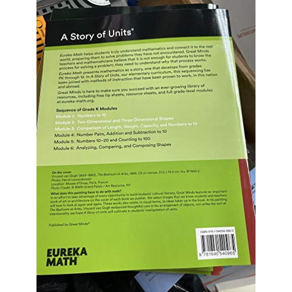 Pre-Owned Eureka Math Grade K Modules 1-3 Paperback