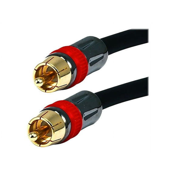 Monoprice - Video / digital audio cable (coaxial) - composite video / audio / SPDIF - RCA male to RCA male - 15 ft - double shielded coaxial - molded