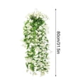 thumbnail image 3 of Ycandiee Artificial Fake Hanging Flowers Plants for Outdoor Spring Decoration, Artificial Hanging Flowers, Faux Silk UV Resistant Look Real Trailing Vines for Outside Home Planter Porch Patio, 3 of 6