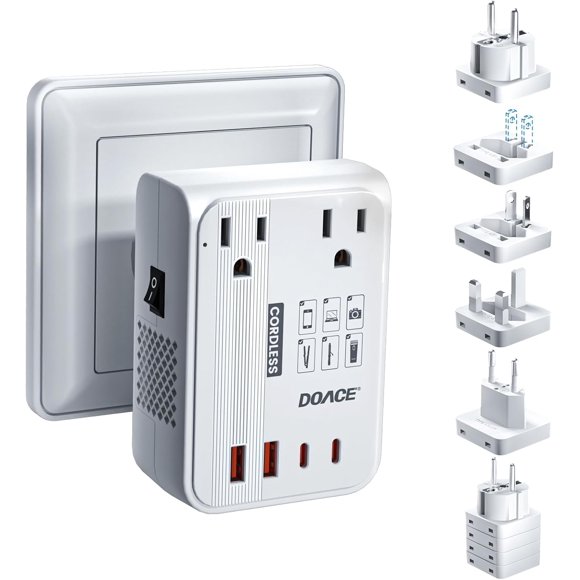 Convertidor de voltaje DOACE 350W 220V a 110V con cargador PD