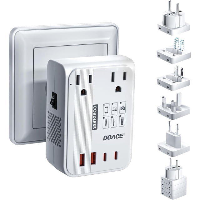 Convertidor de voltaje DOACE 350W 220V a 110V con cargador PD
