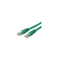 StarTech 15ft CAT6 Ethernet Cable - Green CAT 6 Gigabit Ethernet Wire -250Mhz 100W PoE RJ45 UTP Molded Network Patch Cord with Strain Relief (C6PATCH15GN)