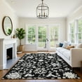 thumbnail image 7 of Addison Rugs Mayfield Premium Machine Washable Transitional Global Black Rectangle Rug, 9' x 12', 7 of 7