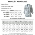 thumbnail image 5 of DYMADE Women Long Sleeve Lapel V Neck Button Down Leopard Tops Shirt Blouse, 5 of 5