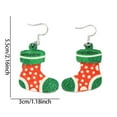 thumbnail image 3 of Qocolhg Christmas Decorations Indoor Outdoor, New Christmas Earrings Santa Claus Sparkling Pendant Earrings Funny Silvered Plated Earrings Christmas Gift, on Sale Clearance!, 3 of 6