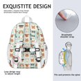 thumbnail image 5 of Lovely Dog Breeds Backpack for School,Cute School Bag,Schoolbag with Adjustable Shoulder Straps & Padded Back,15"x11.42"x5.5", 5 of 6