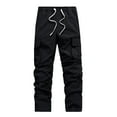 thumbnail image 1 of Men's Casual Cargo Joggers with Elastic Drawstring Waist and Multiple Utility Pockets for Everyday Comfort and Versatile Wear, 1 of 6