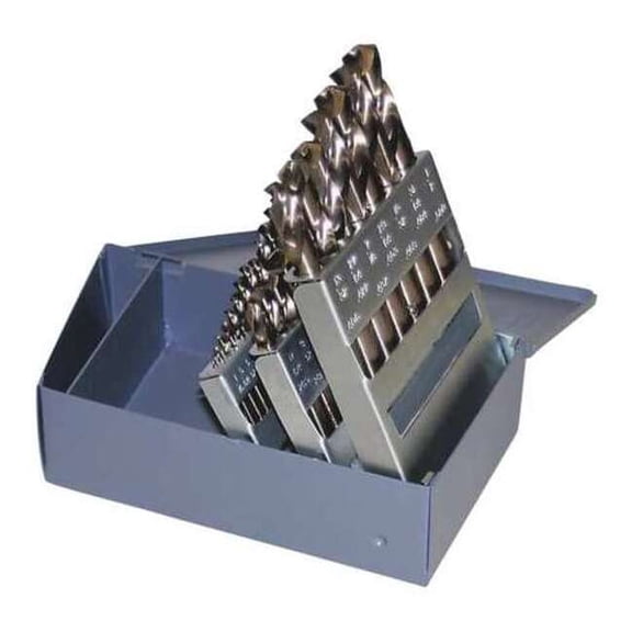 Chicago-Latrobe Screw Machine Drill Bit Set,29pc,Cobalt 69853