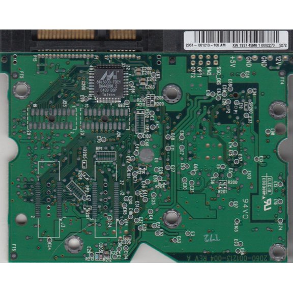 WD740GD-75FLA1, 2061-001213-100 AM, WD SATA 3.5 PCB