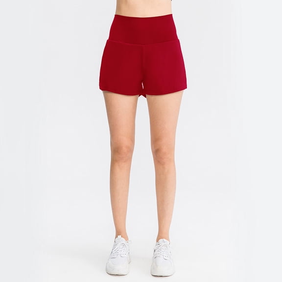 Women High Waist Tennis Shorts Quick Dry Breathable Running Fitness Sports Pants
