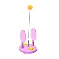 thumbnail image 2 of Pong Balls Paddles Set Table portátil Menos elástico Equipo de eje suave rosa, 2 of 8