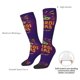 thumbnail image 4 of Fotbe Mardi Gras2 Calcetas Divertidas Estampadas para Hombre y Mujer, Calcetas de Algodón hasta la Rodilla para Caminar, Correr, Enfermería y Embarazo, 4 of 6