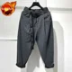 thumbnail image 3 of Pantalones Hombre Pantalones Cargo Forrados De Polar Para Hombres Rectos Anchos Invierno Sueltos Con Estilo Caliente Más Barato Moda Largo Talla Grande Emo, 3 of 5