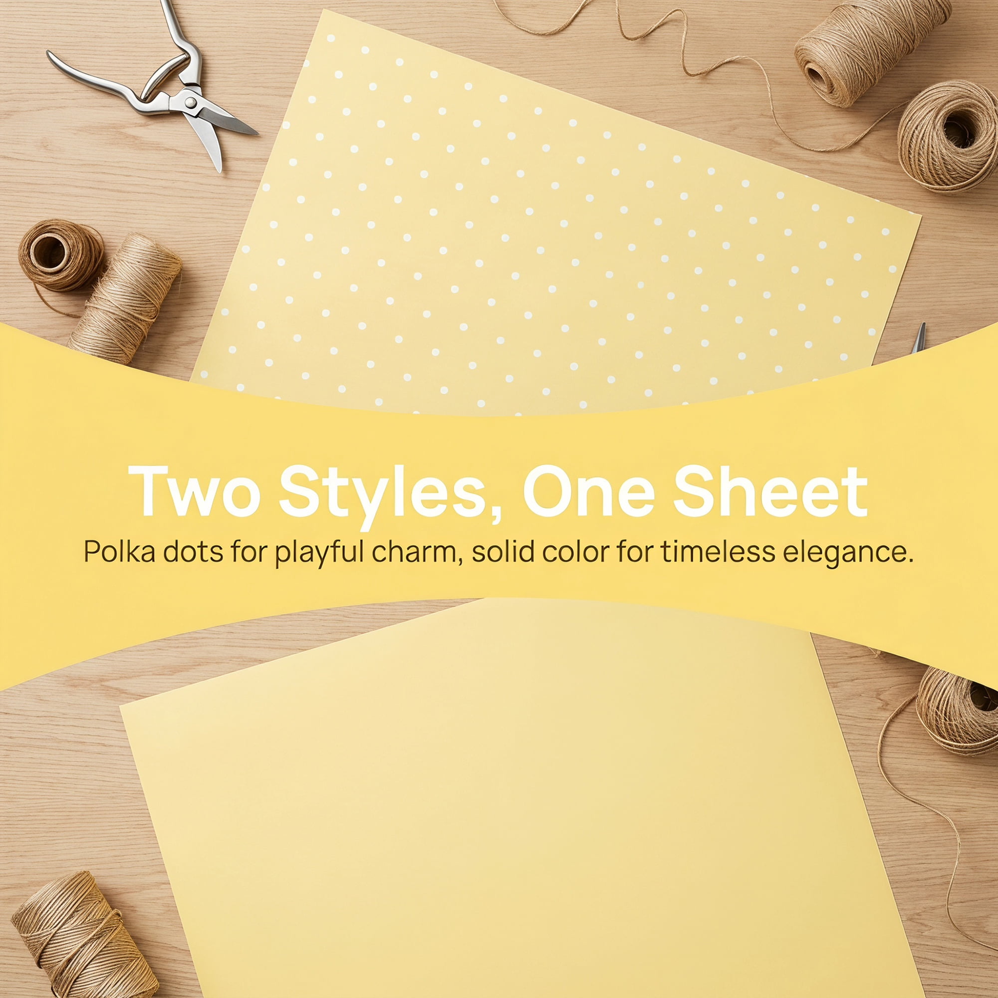 Unique Bargains Waterproof Luxury Matte Gift Wrapping Paper for Bouquets Yellow 22" x 22"