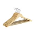 thumbnail image 1 of Shaped Hanger, 8 pcs. Wood Natural, Color, Pack of/Paquete de 1, 1 of 3