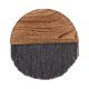 thumbnail image 3 of Tapiz de pared de macramé con borlas, acentos, flecos, arte geométrico, chic, bohemio Gris, 3 of 9