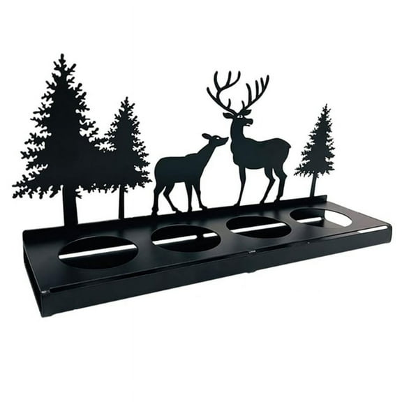 Candle Holder Wreath Black for Tea Light, Candle Holder Metal Modern, Candle Holder Without Mandrel, Candle Tray Square