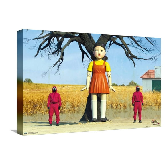 Netflix Squid Game - Doll Canvas Wall Poster, 14.725" x 22.375"