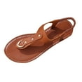 thumbnail image 2 of Sandals for Women Nilvkv Women's Fashion Versatile Vacation Sandals Three Flower Toe Toe Beach Flip-flops Casual Comfort Walking Flat Sandals Summer Outdoor Beach Sandals, 2 of 6