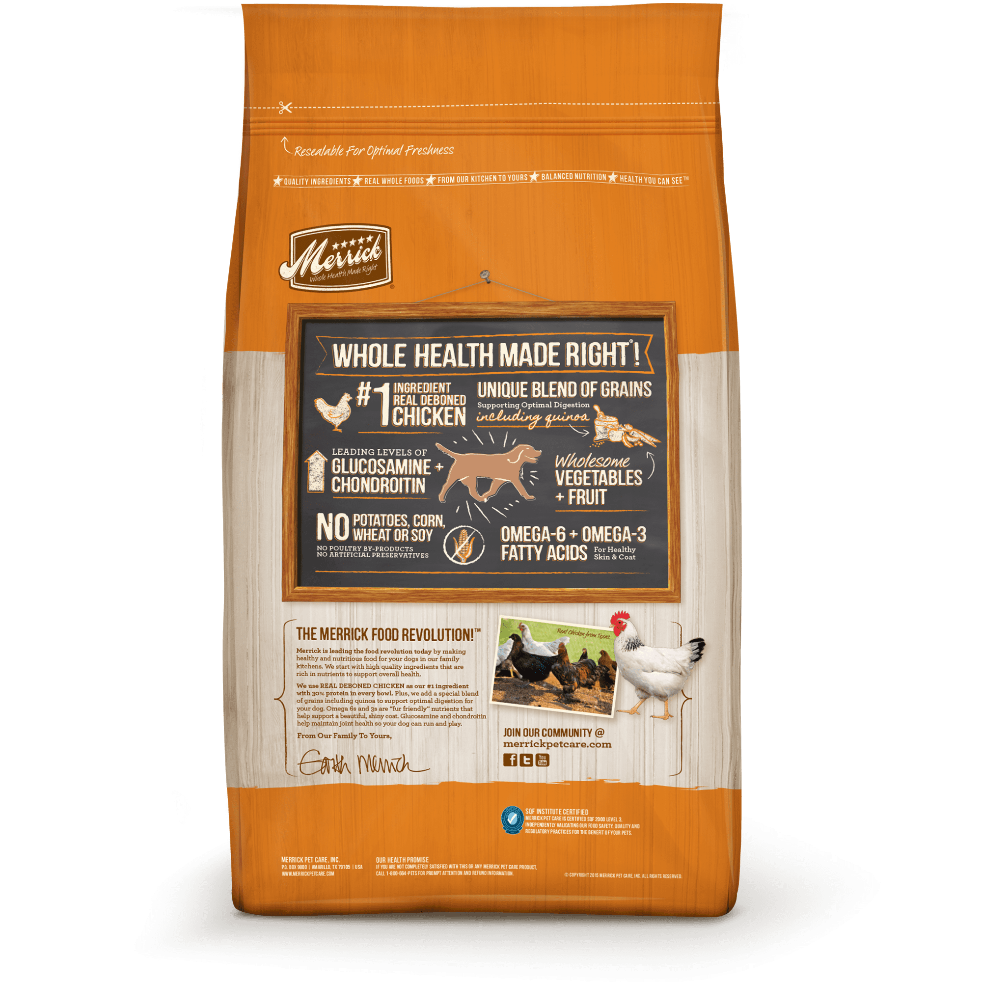 merrick classic chicken dog food