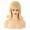 Gold, variant on Women's Adjustable Blonde Flip Hair Wig with Bangs - Vintage Style for Everyday Wear