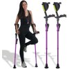 Ergobaum 7G by Ergoactives. 1 Pair (2 Units) of Ergonomic Forearm Crutches - Adult 5' - 6'6'' Adjustable (Purple)