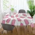 thumbnail image 3 of Yayeee Tablecloths 60" x 120" Rectangle Wrinkle Resistant Party Table Cover, Pink Popsicle Pattern, 3 of 8