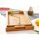 thumbnail image 4 of Xihbxyly Bandeja de Madera, Diseño Elevado para Servir Fácilmente, Material de Bambú, Elegante Soporte para Desayuno, Refrigerios y Bebidas, Versátil para Fiestas y Cenas, Fácil de Limpiar, 1 Pieza,, 4 of 7