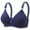 Blue, variant on Ladies Breathable Brasiere No Steel Ring Uphold Anti-Drop Sexy Fashion Bralette Bras Soft Ultra-Thin Push Up Stretch Bra
