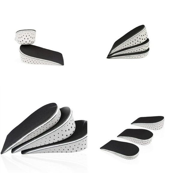 US 2-4 Pairs Men Women Invisible Height Increase Insoles Heel Lift Taller Pad
