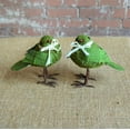 thumbnail image 3 of 5" Green Burlap Bird Set, 3 of 5