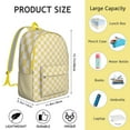 thumbnail image 3 of Colorful Abstract Plaid Pattern Backpack, Modern Checkered School Bag with Geometric Fusion and Vintage Plaid Aesthetic, 3 of 5