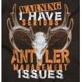 thumbnail image 2 of Hunting Antler Management Issues Plus Size Crewneck Graphic Tee Shirt Brisco Brands 4X, 2 of 4