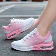 thumbnail image 2 of Women's Air Cushion Running Sneakers, Breathable Lace-Up Athletic Walking Shoes, 2 of 6