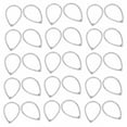 thumbnail image 4 of Macrame Earring, 30pcs DIY Geometric Drop-Shaped Earring Connectors Geometric Pendant Connector Hollow  For Bracelets For Necklaces For Earrings, 4 of 8