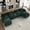Green, variant on Aukfa 145" U Shaped Cloud Couch Oversized 6 Seat Sectional Sofa with USB&Cupholdes Storage Console for Living Room, Chenille, Black